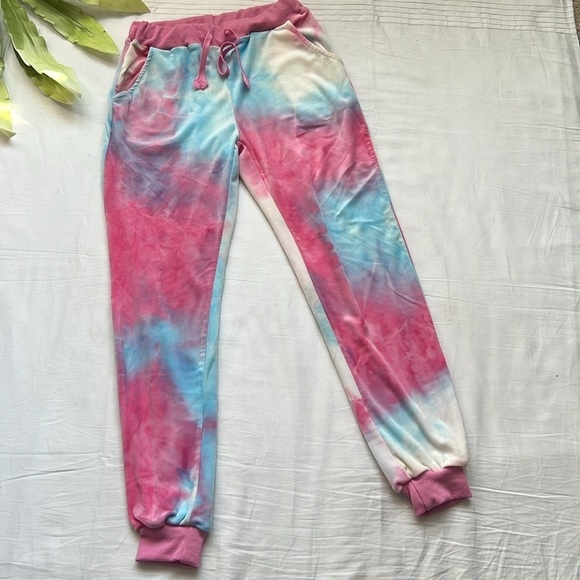 Ladies Sports Trousers, Breathable Simple Style Random Dyeing Ankle Banded Pants - Picture 2 of 5